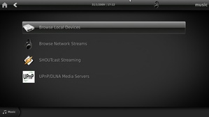 GeeXboX v2 Music Menu